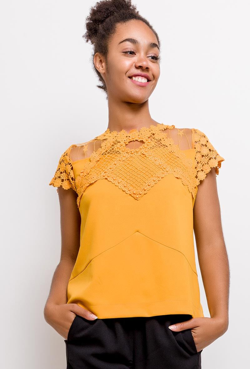 Wholesaler Princesse - Blouse with lace