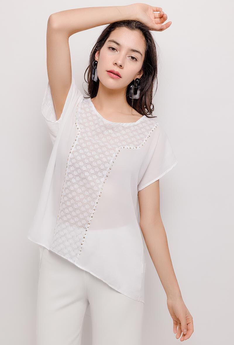 Großhändler Princesse - Bluse mit Spitze