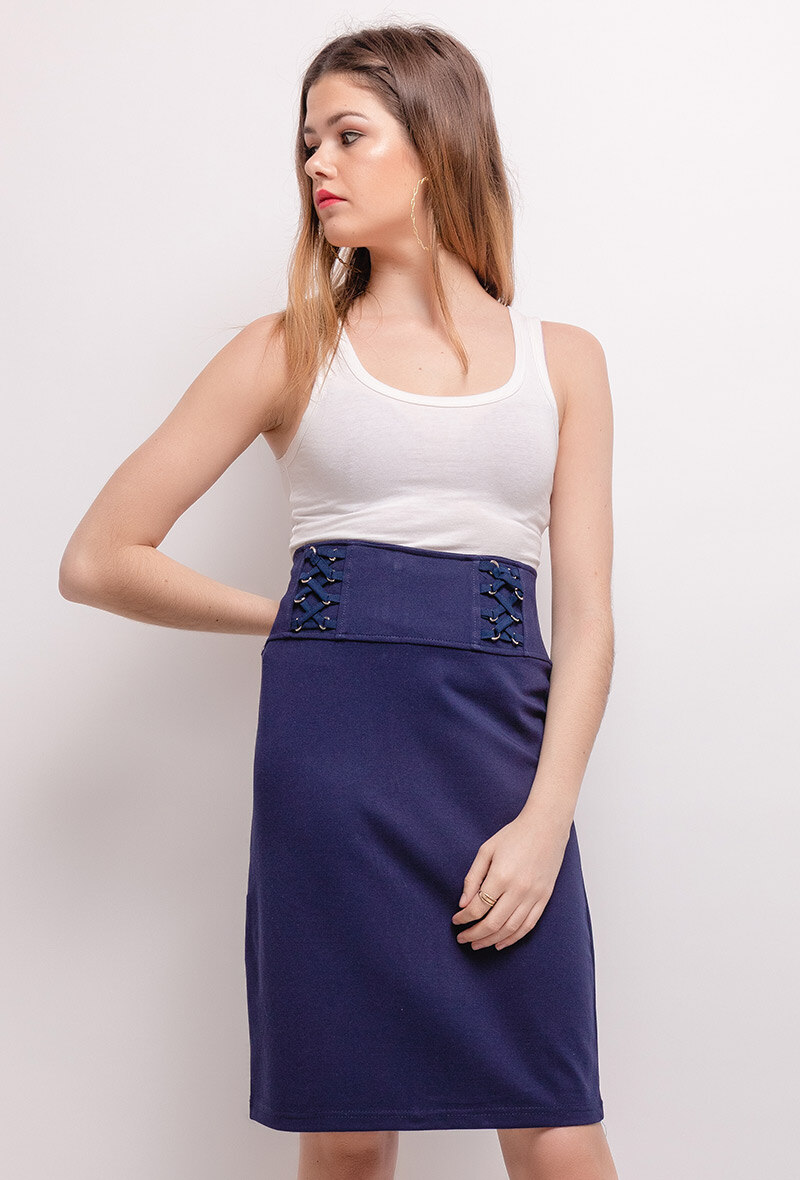 Grossiste Princesse - Jupe stretch avec lacet