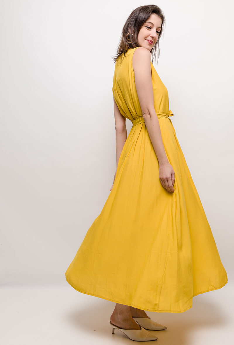 Mayorista Princesse - Vestido largo cruzado