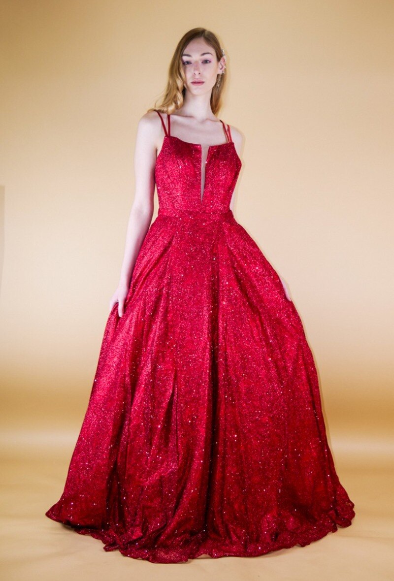 Grossiste Promarried - Robe pailletée  bordeaux