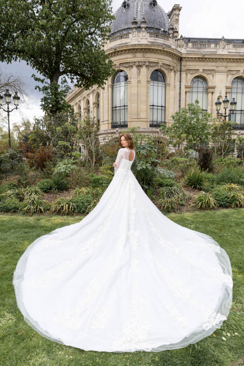 Wholesaler Promarried - Long sleeve princess wedding dress BL5531 ivory