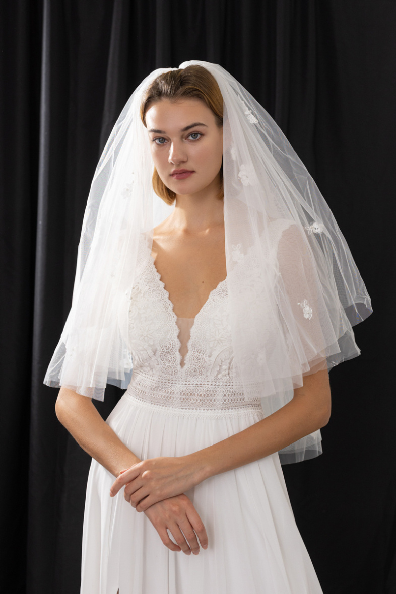 Grossiste Promarried - Voile de mariée en tulle ivoire