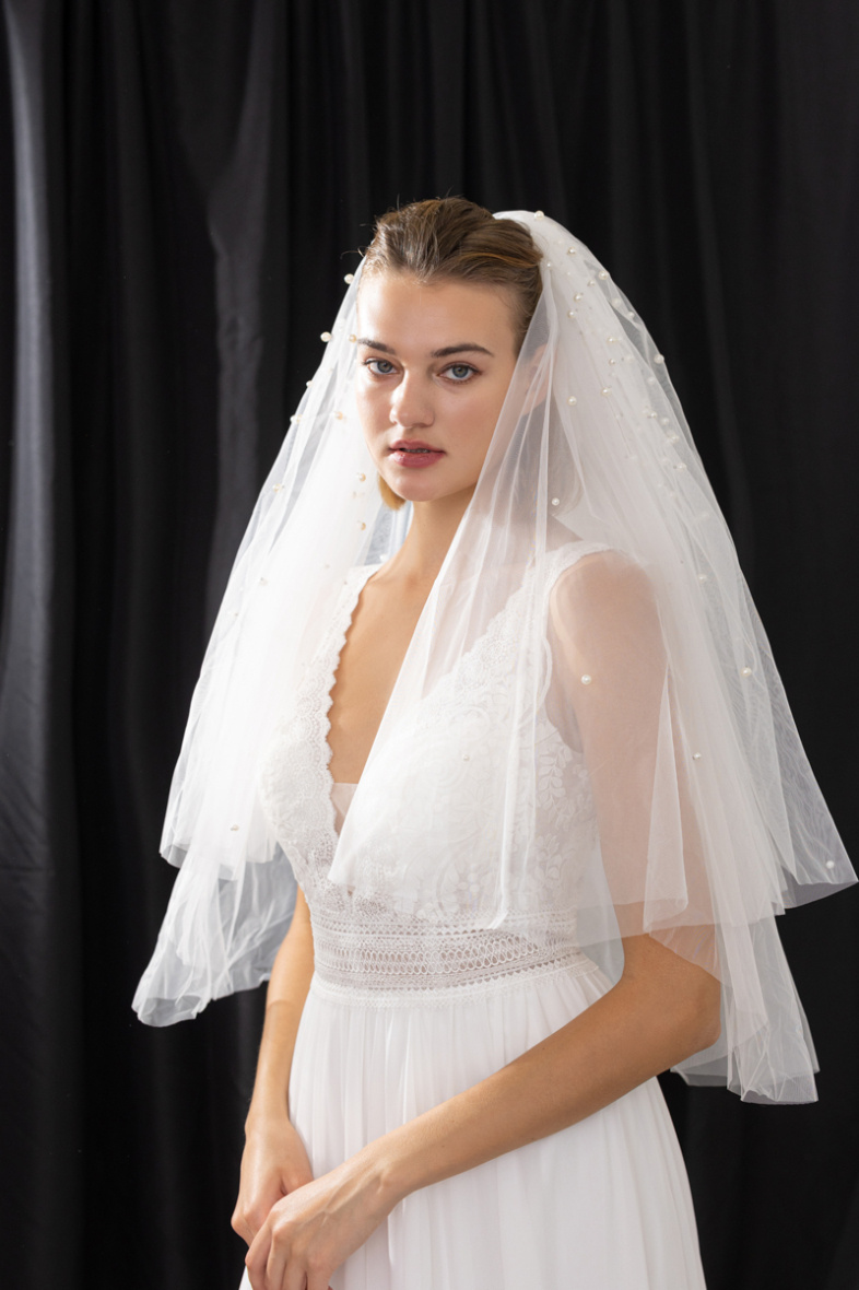 Grossiste Promarried - Voile de mariée en tulle ivoire