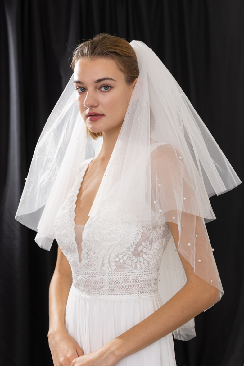 Grossiste Promarried - Voile de mariée en tulle ivoire