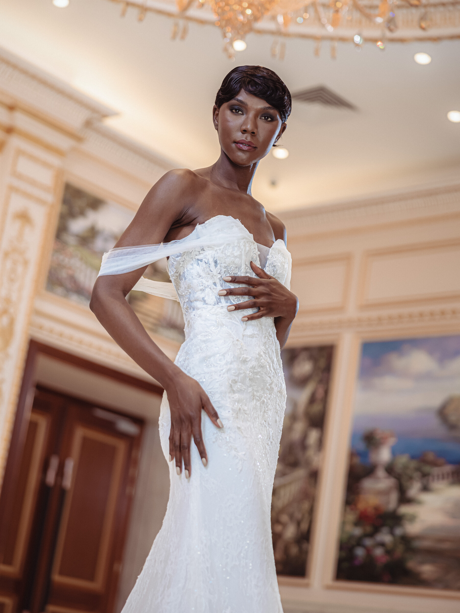 Grossiste Promarried - Robe de Mariée Coupe Sirène en Dentelle