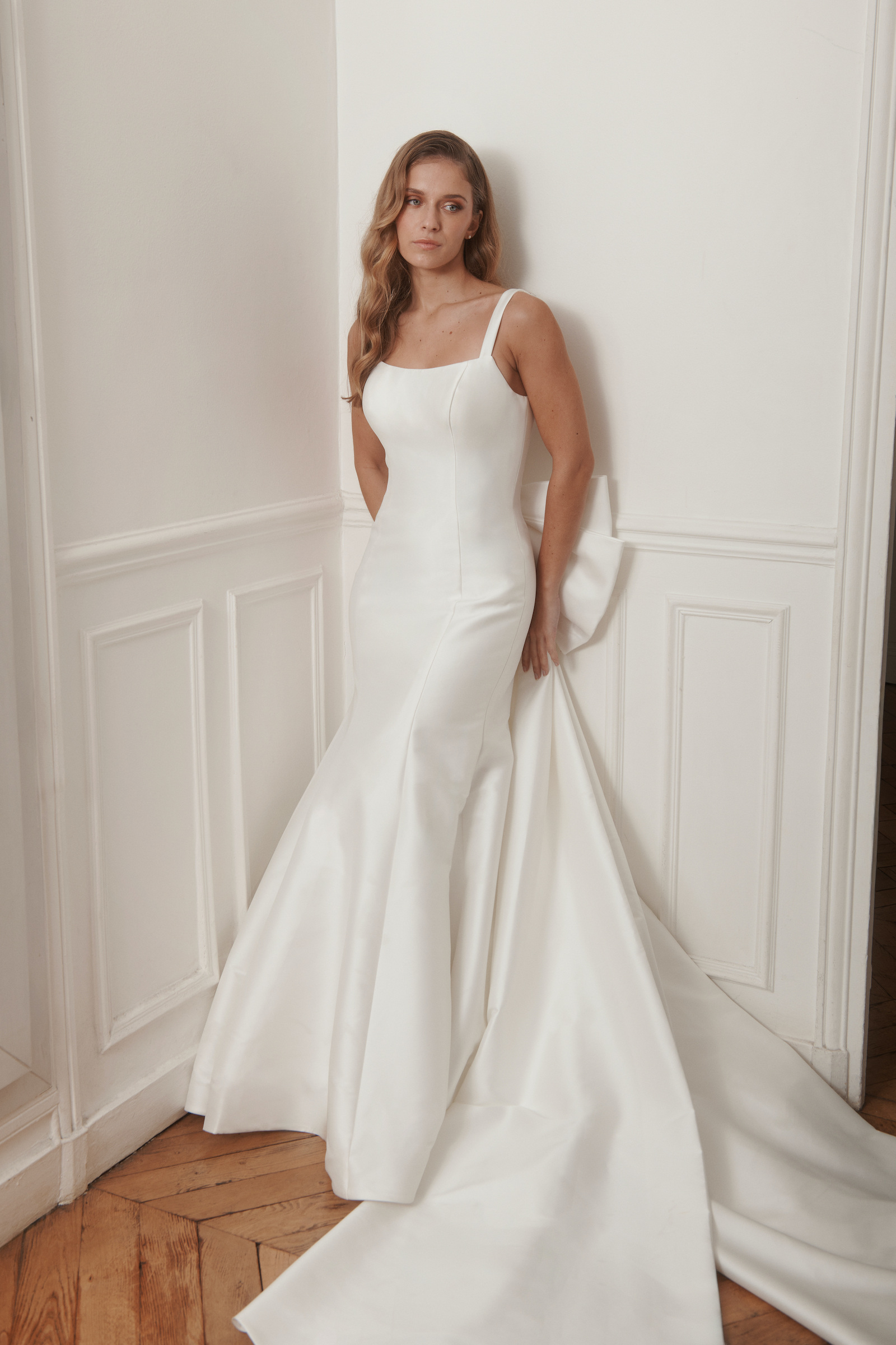 Grossiste Promarried - Robe de mariée Promarried – Bretelles, dos noué couture & traîne élégante