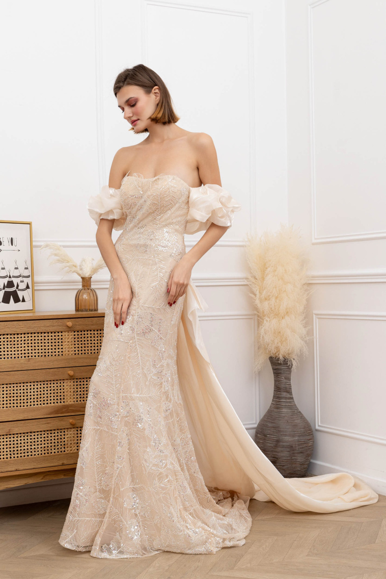 Grossiste Promarried - Robe de cocktail CHAMPAGNE