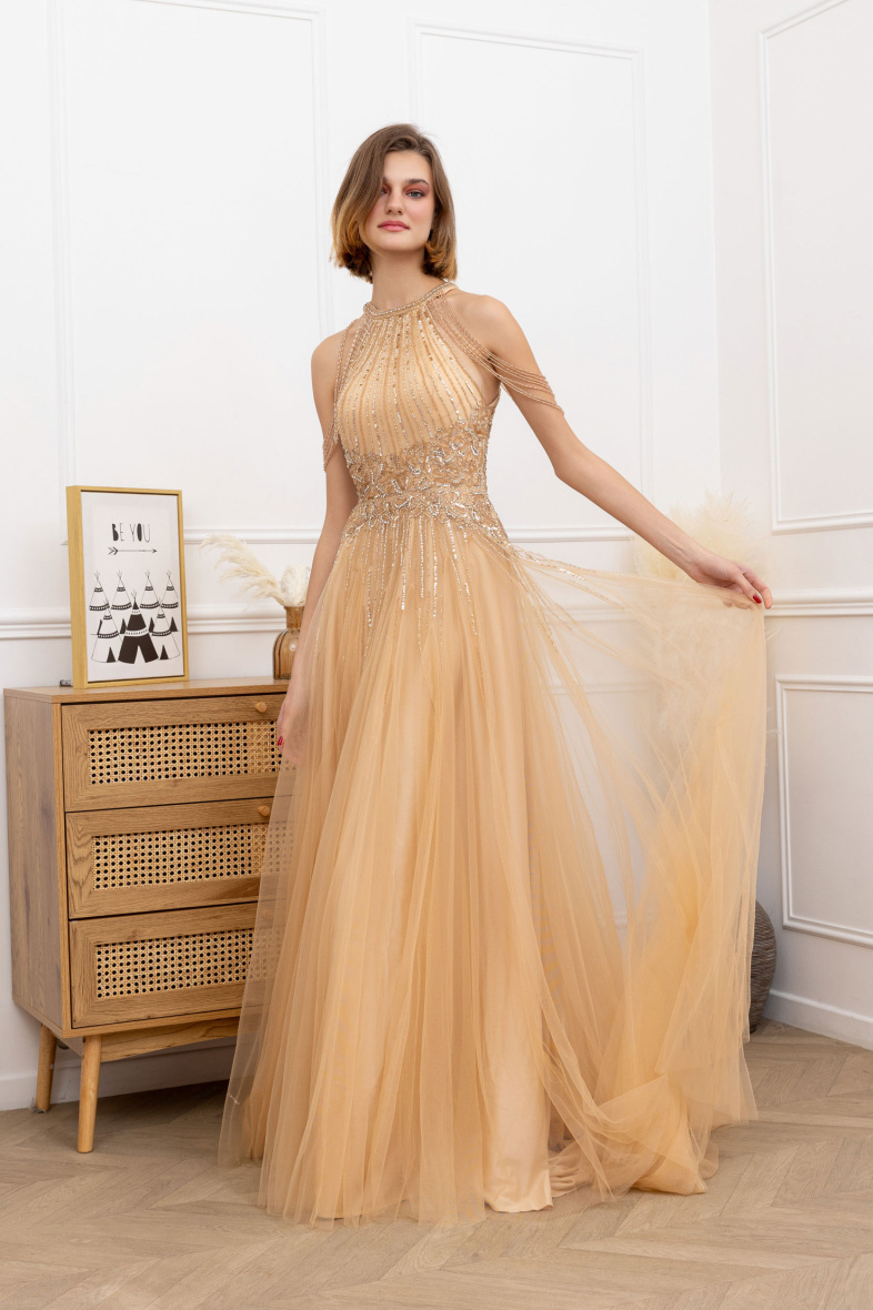Grossiste Promarried - Robe de cocktail CHAMPAGNE
