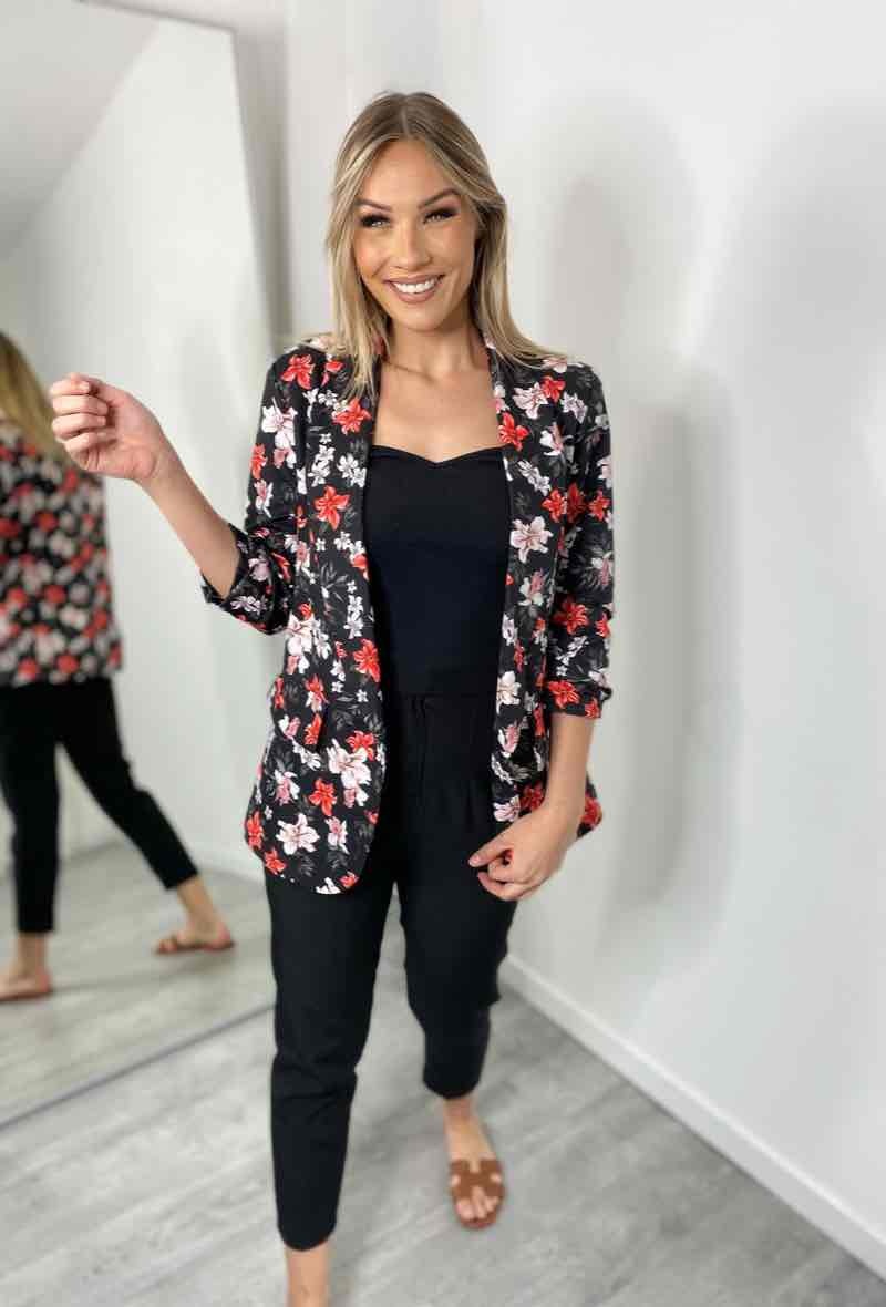 Großhändler PROMISE - Blazer mit Blumenmuster
