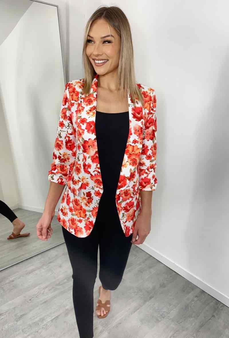 Großhändler PROMISE - Blazer mit Blumenmuster