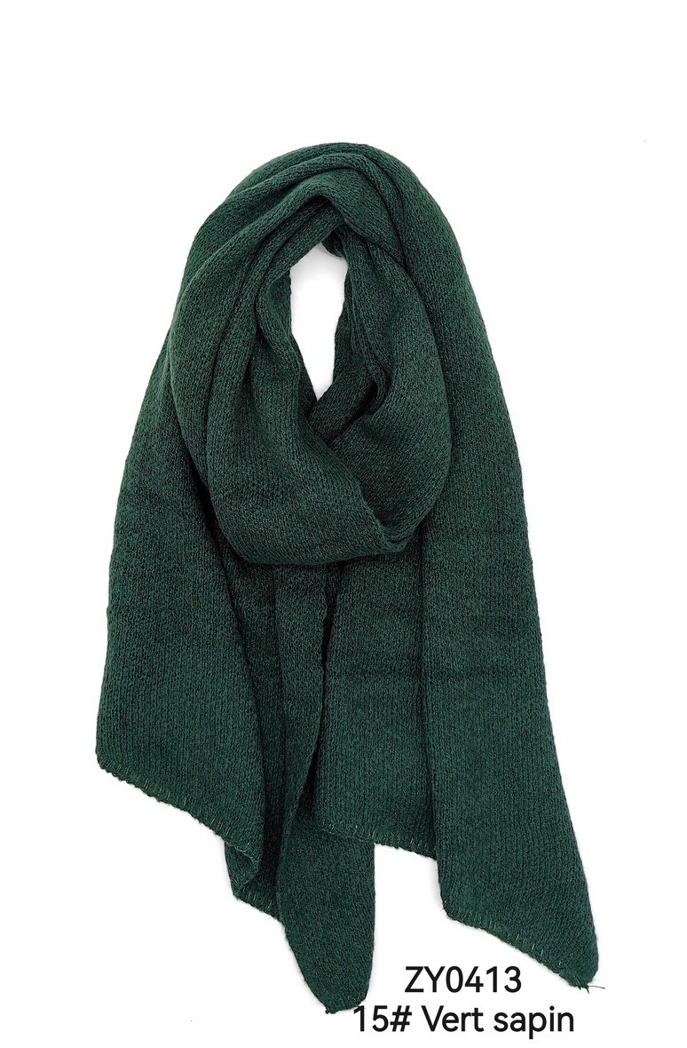 Wholesaler PROMISE - Plain beveled knit scarf