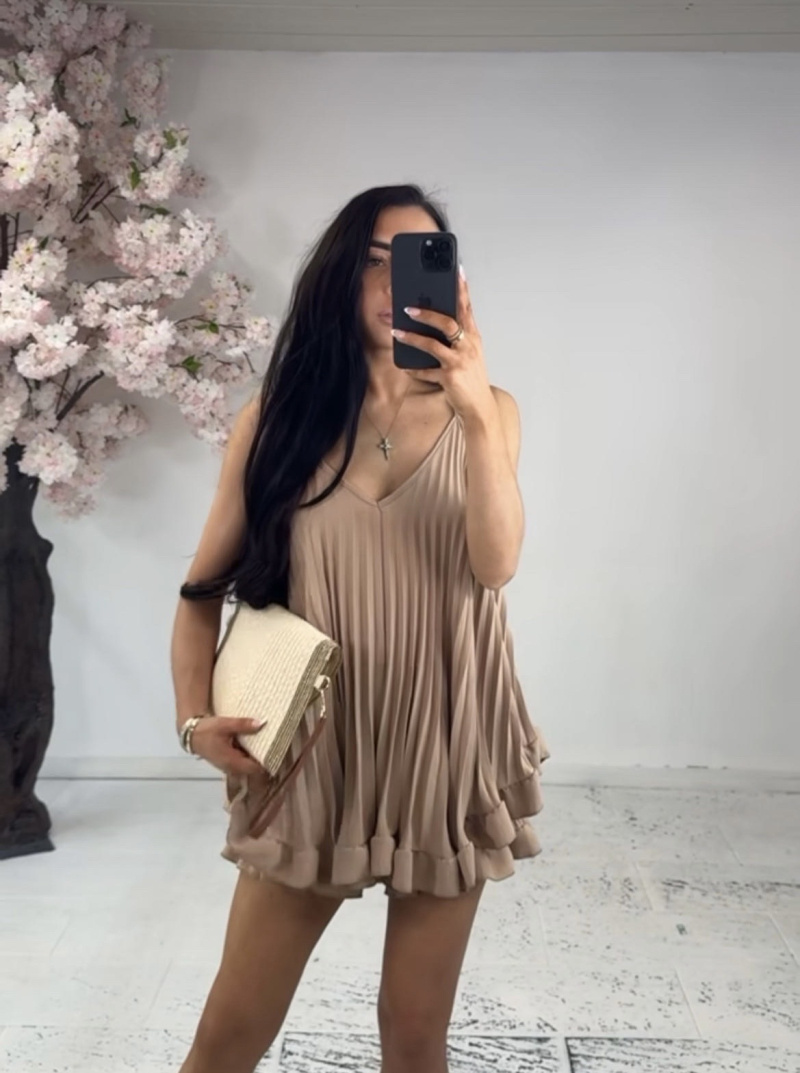 Wholesaler PROMISE - Pleated top and shorts set