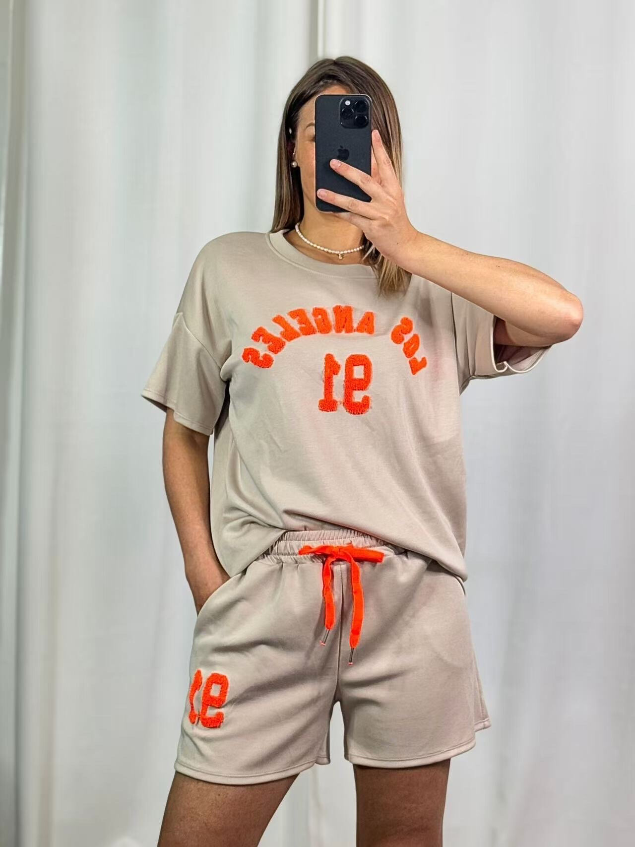Grossista PROMISE - T-shirt e pantaloncini per la registrazione di Los Angeles in sollievo