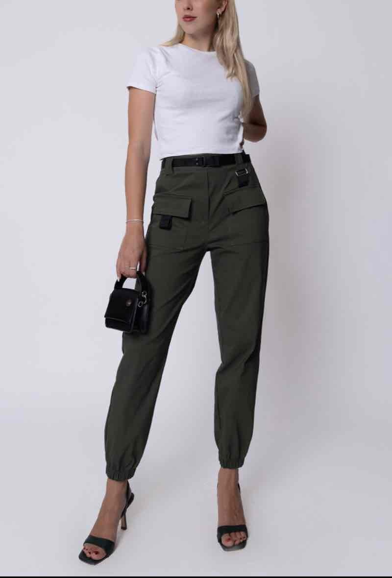 Grossiste PROMISE - Pantalon cargo avec ceinture