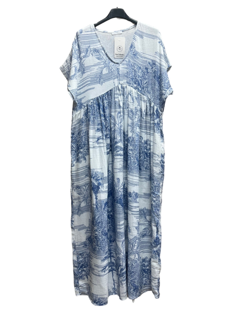 Jolie robe longue été, taille 44/46 - Vêtements