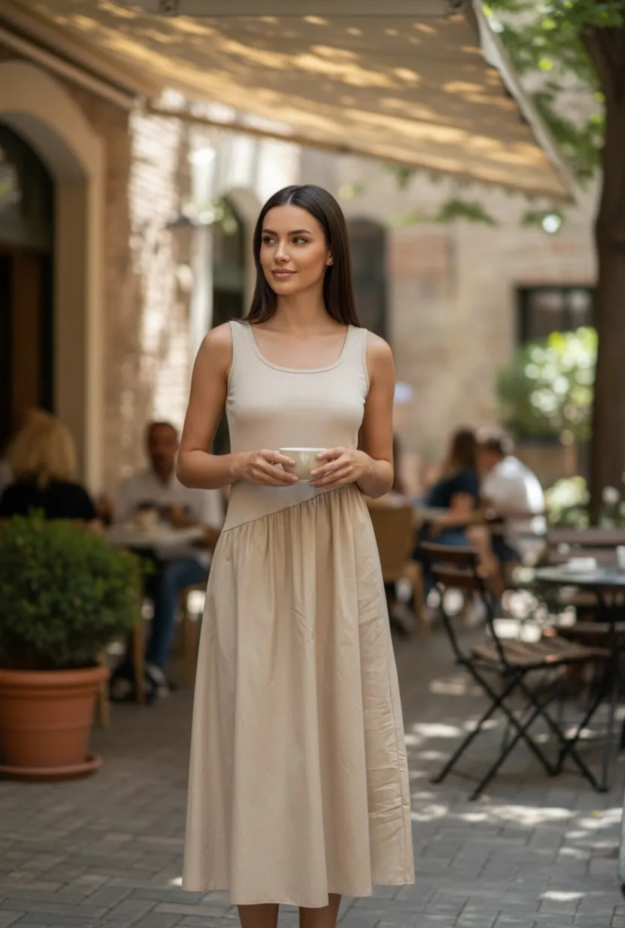 Großhändler PROMISE - Kleid aus Bi-Material
