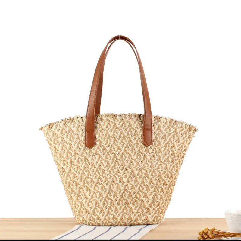 Wholesaler PROMISE - Shoulder tote bag woven beach bag