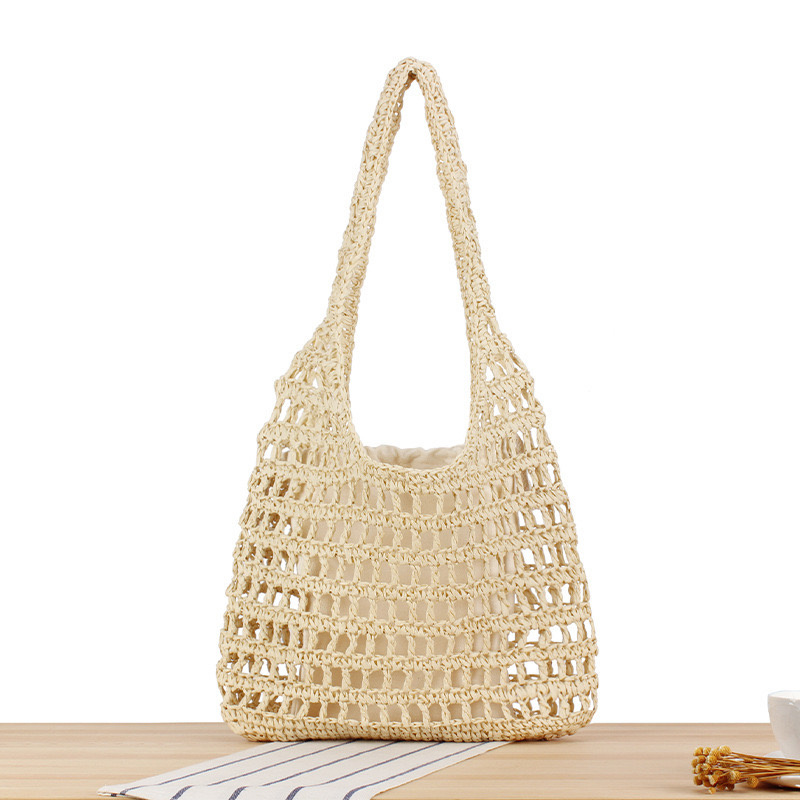 Grossiste PROMISE - Sac cabas porté épaule sac plage tressé