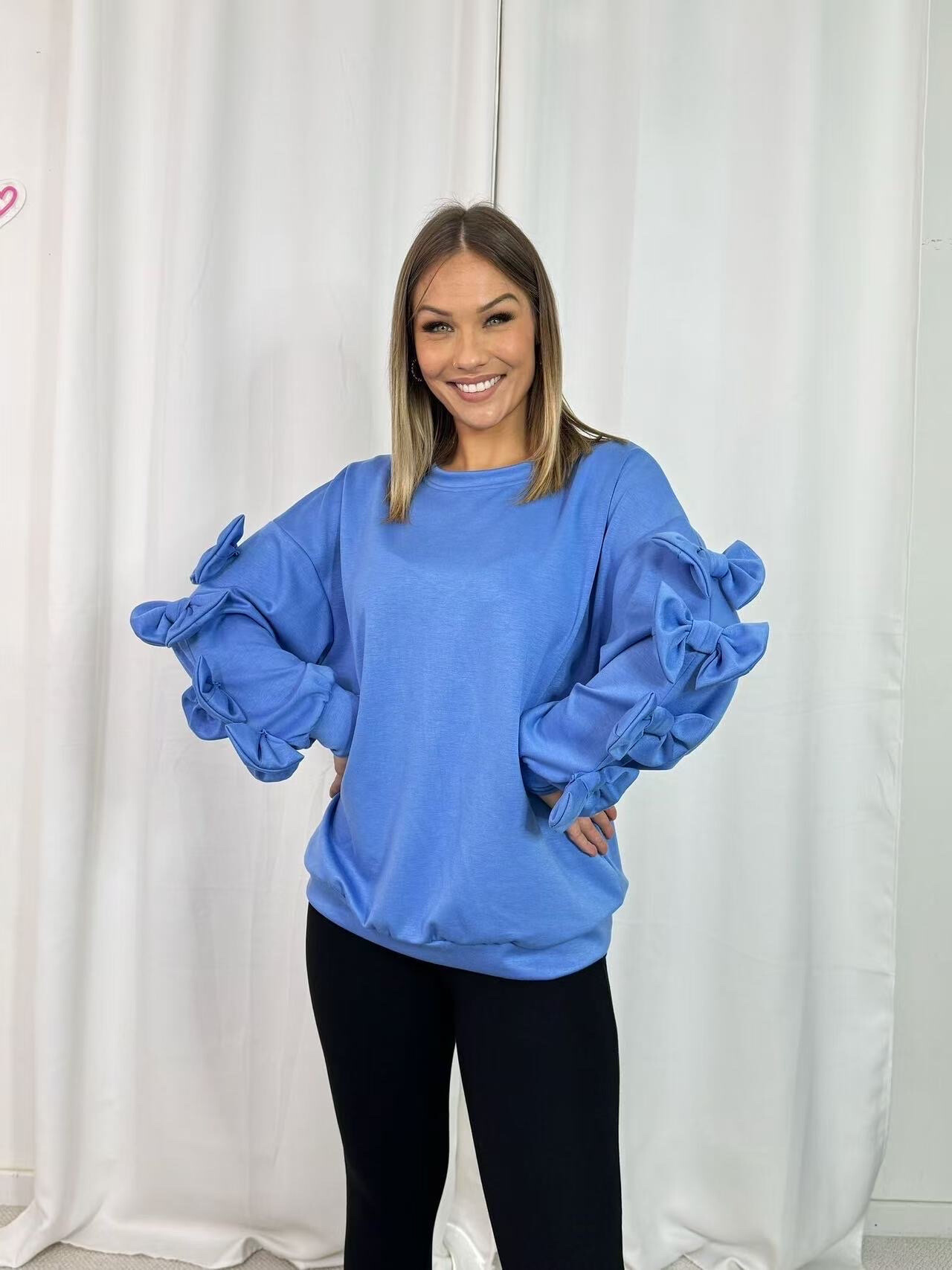 Grossiste PROMISE - Sweat noeuds aux manches