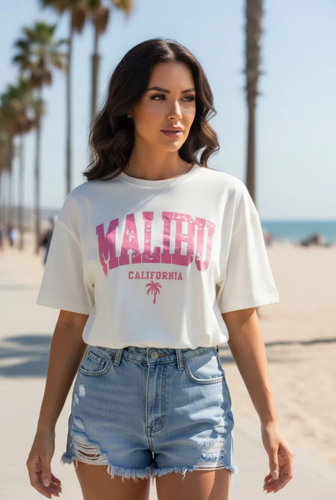 Grossista PROMISE - T-shirt con stampa Los Angeles