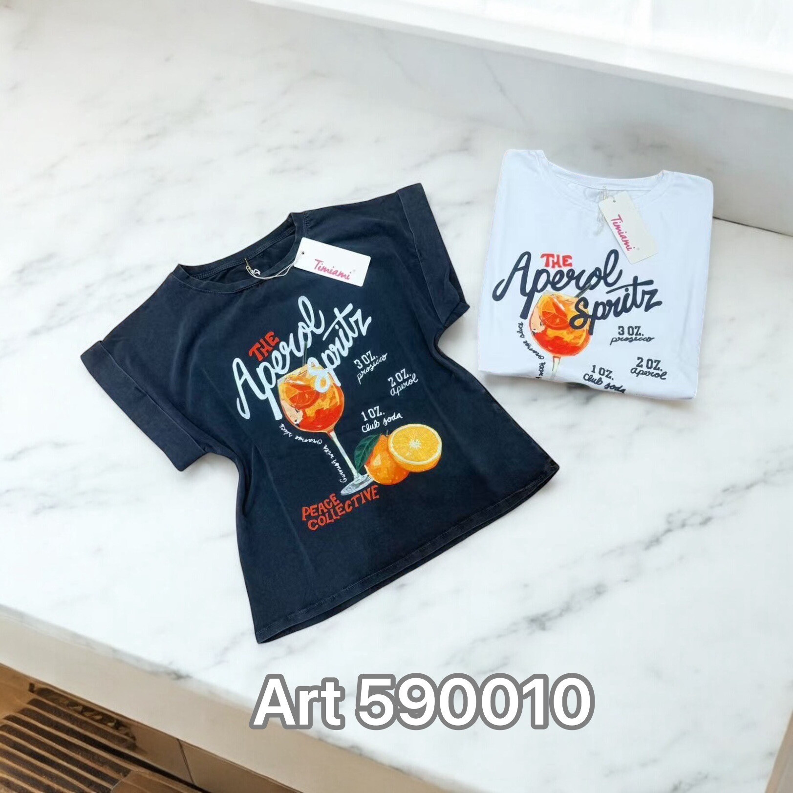 Wholesaler PROMISE - Aperol Spritz printed t shirt