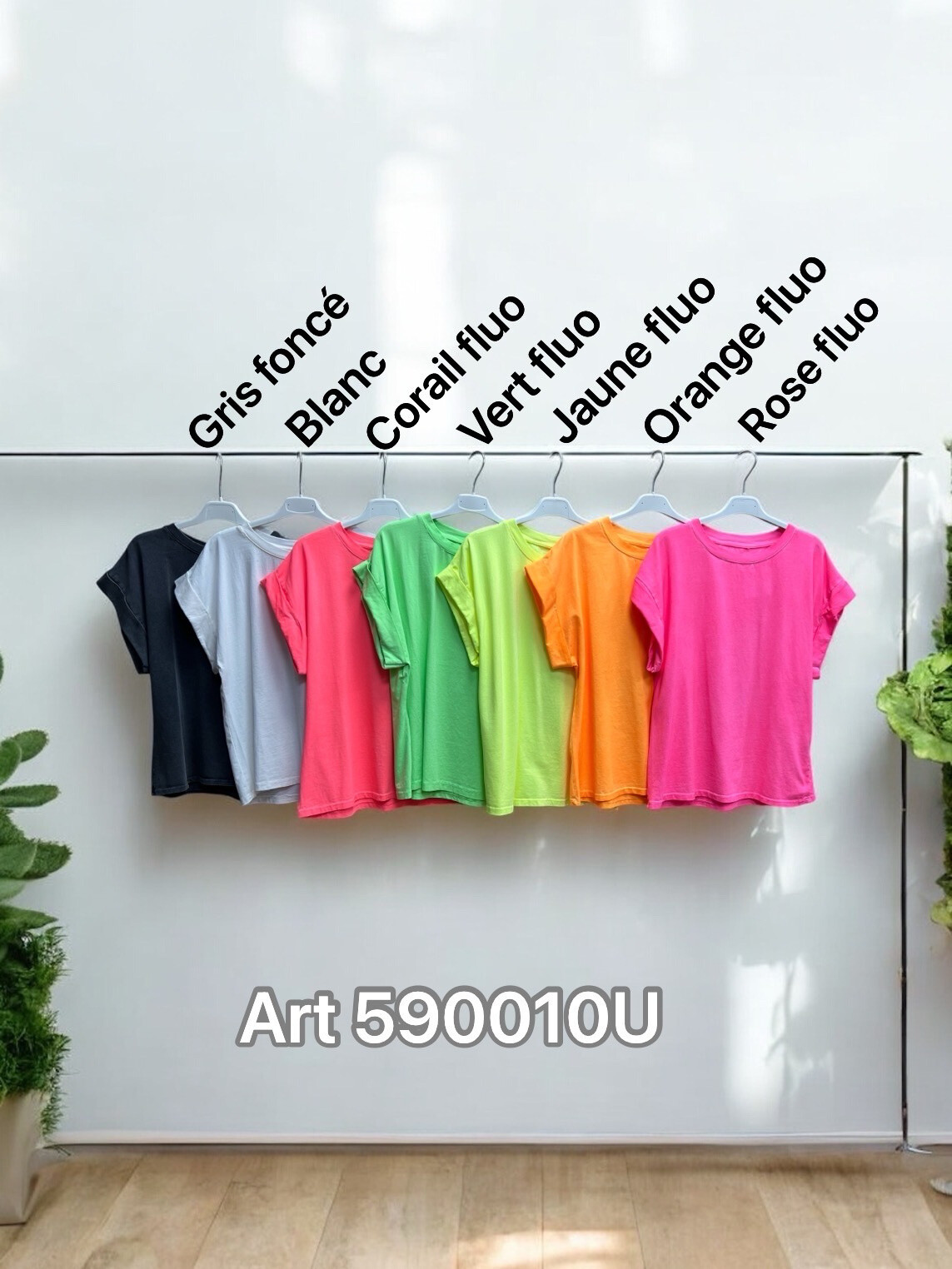 Grossista PROMISE - T-shirt UNE e Fluo Effect