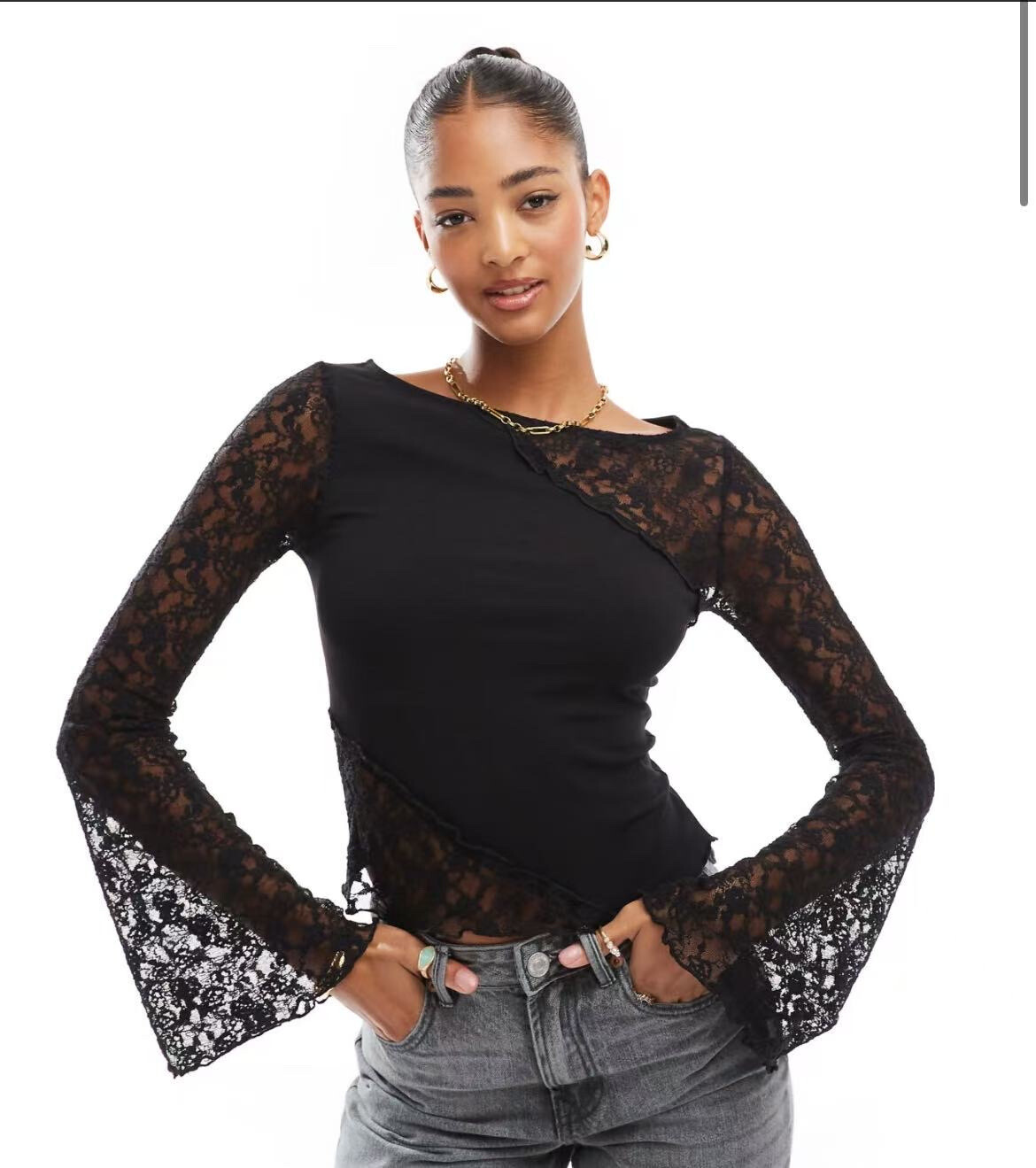Grossista PROMISE - Top in pizzo