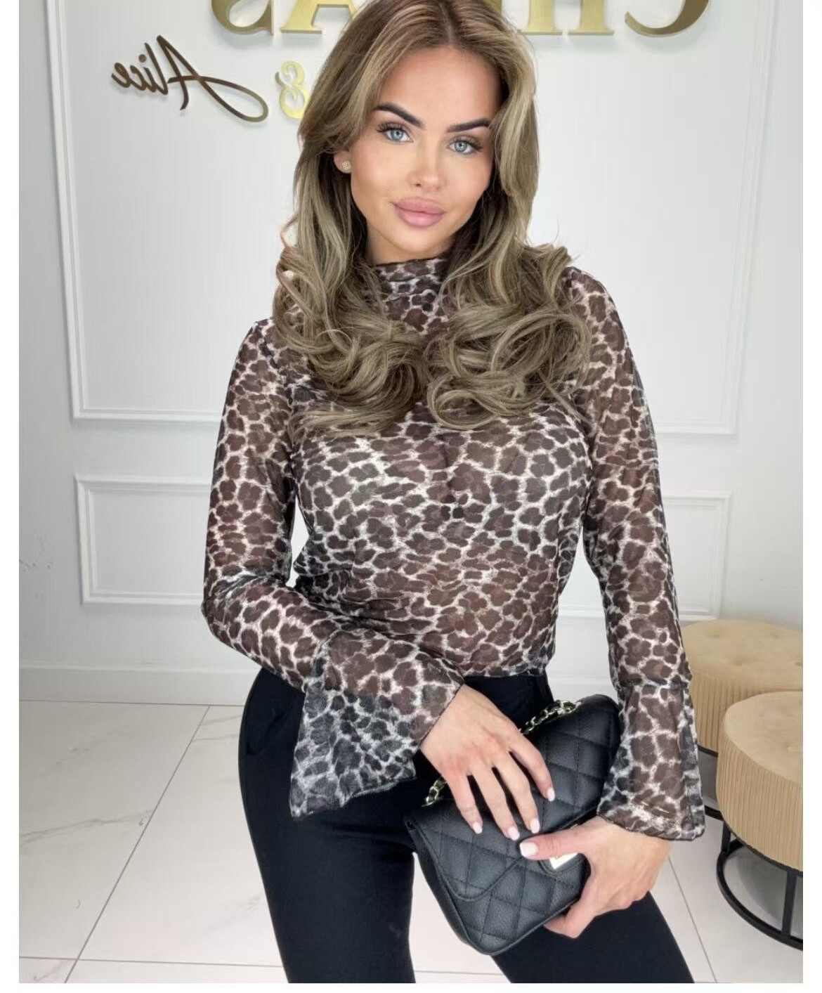 Wholesaler PROMISE - Top in leopard print