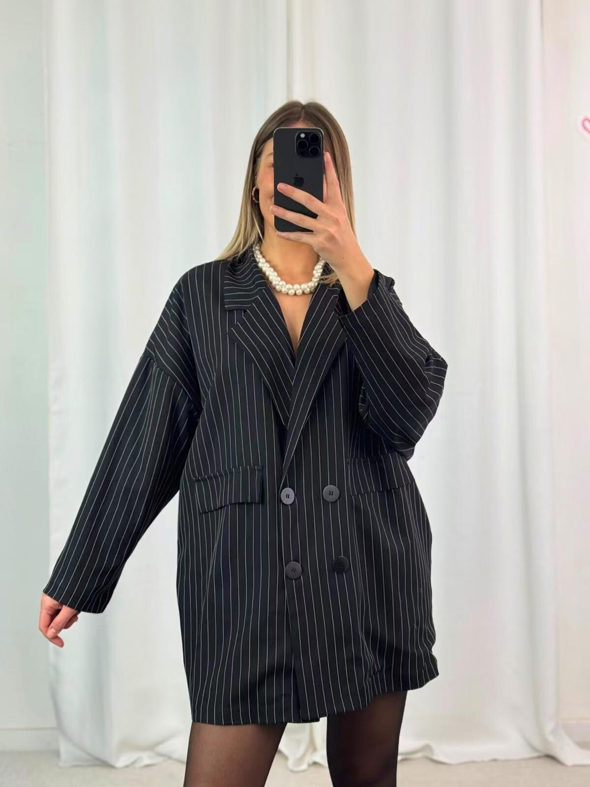 Wholesaler PROMISE - Oversize striped jacket
