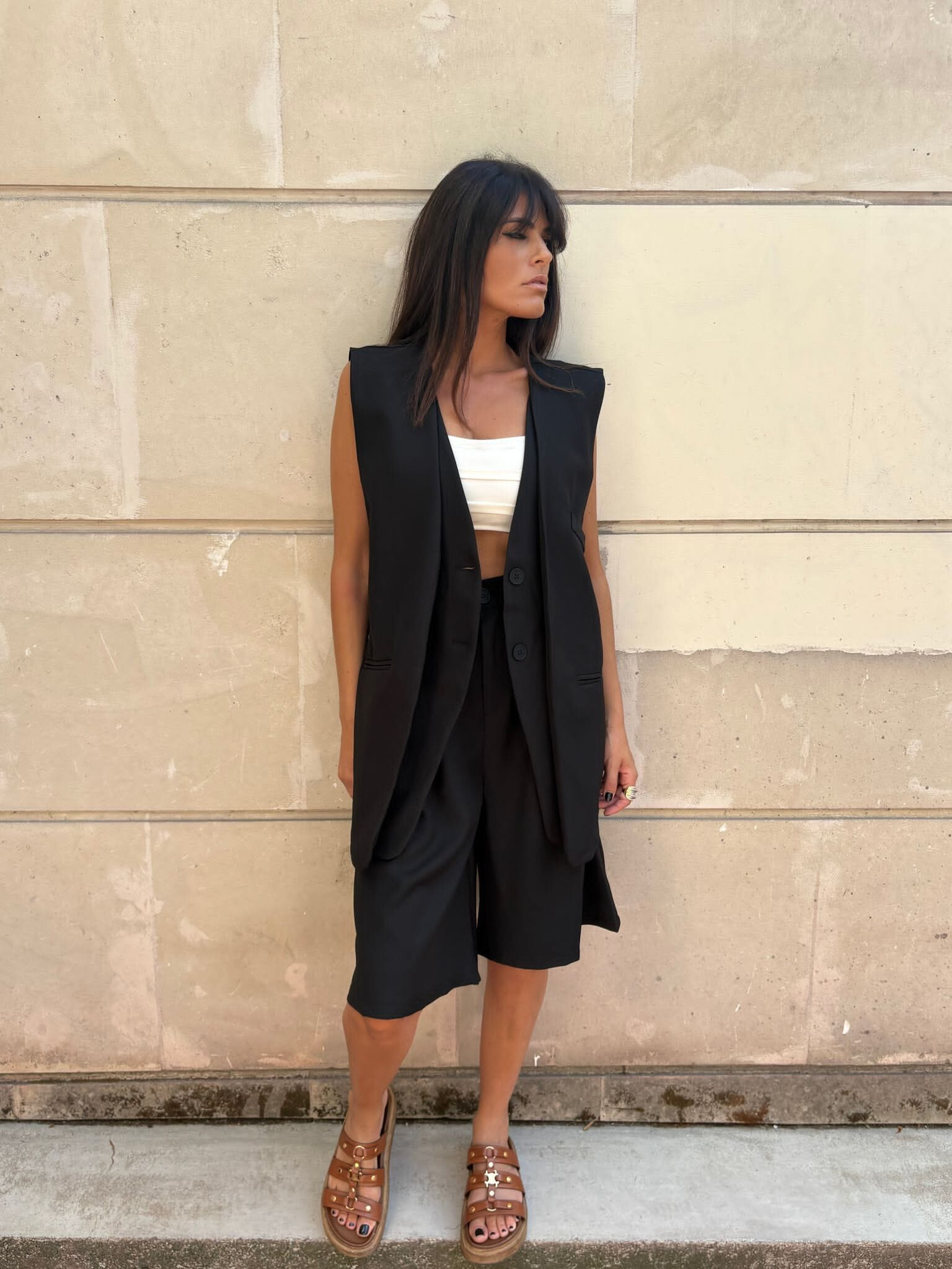 Wholesaler PURPLE QUEEN - vest suit jacket sleeveless over size