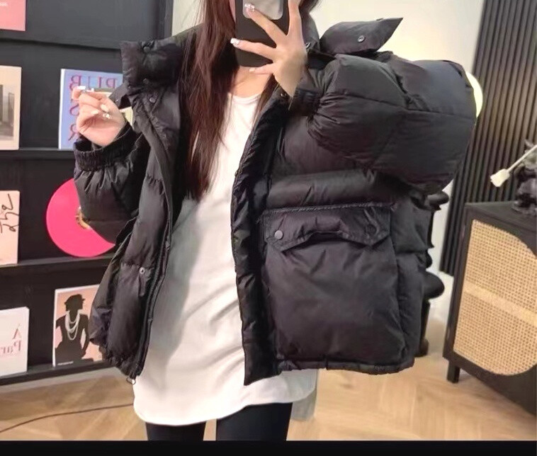 Wholesaler PURPLE QUEEN - mid-length down jacket with hood