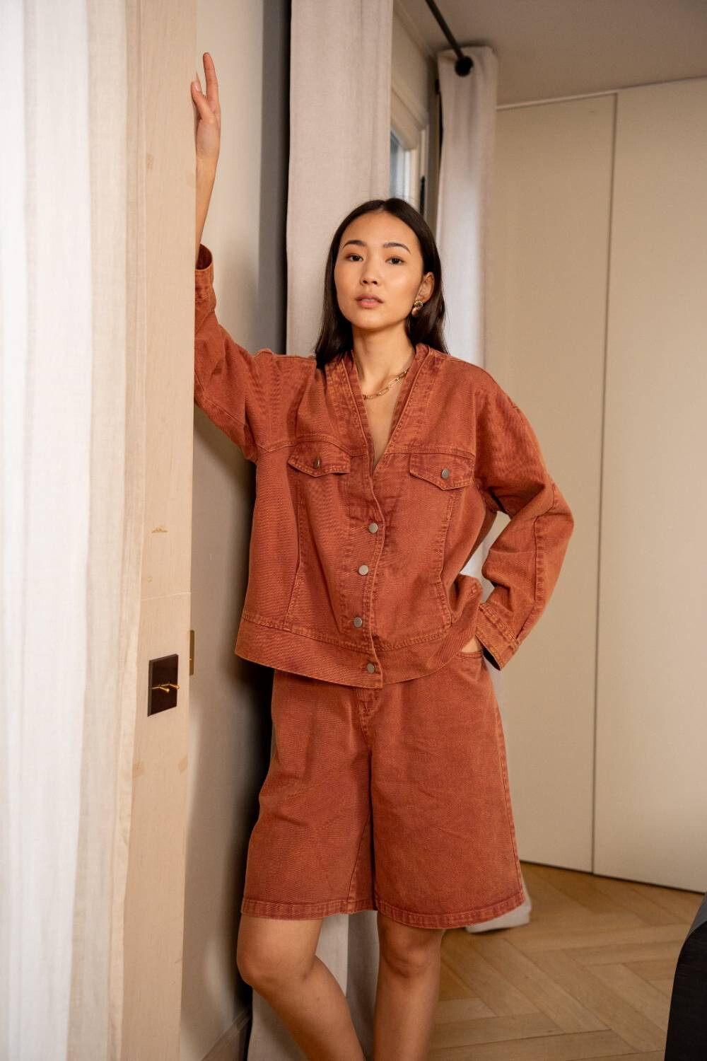Wholesaler PURPLE QUEEN - Bermuda jacket set