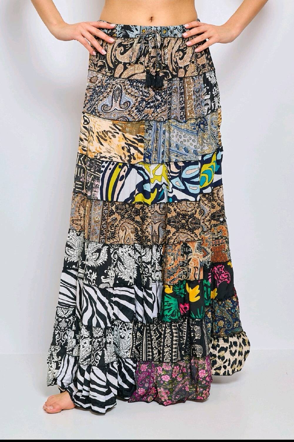 Wholesaler PURPLE QUEEN - patchwork skirt