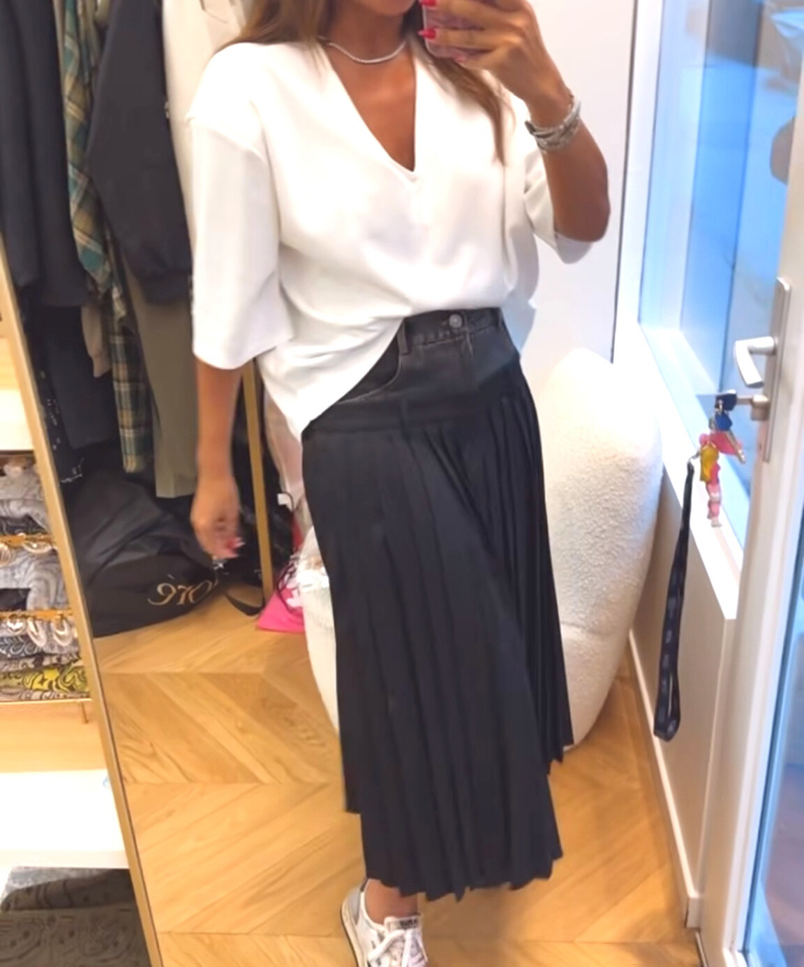 Wholesaler PURPLE QUEEN - pleated denim skirt