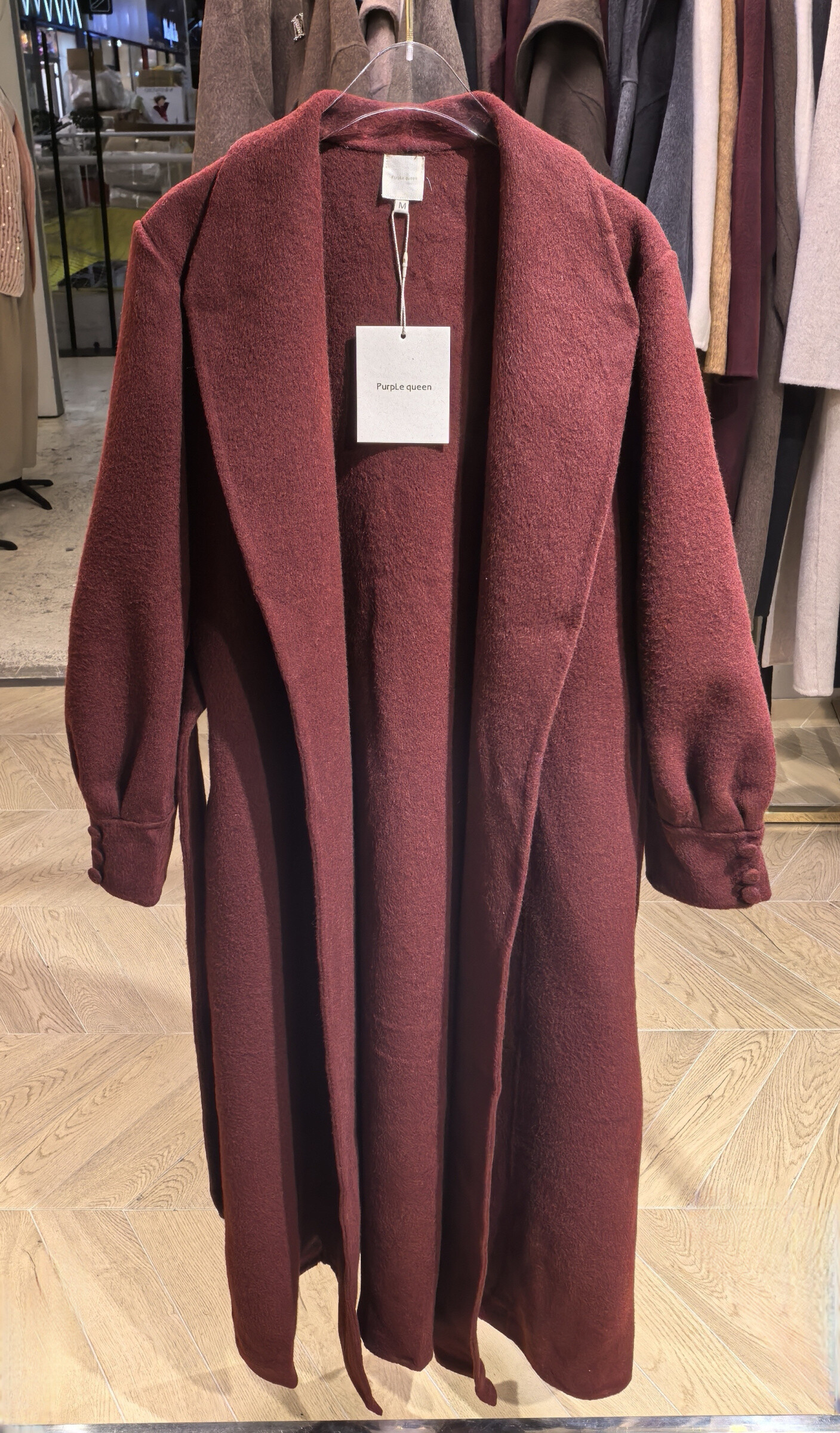 Grossiste PURPLE QUEEN - manteaux  veste longue  100 laine wool handmake