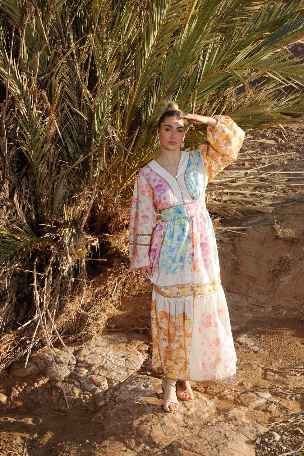 Wholesaler PURPLE QUEEN - mid long printed dresses