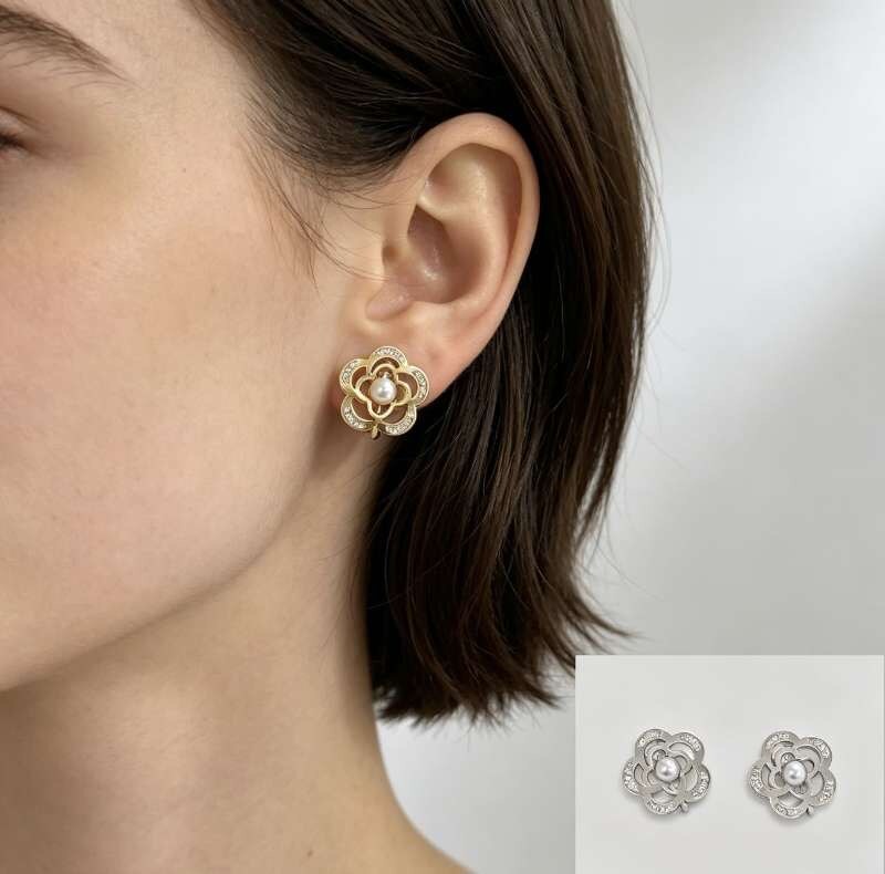 Grossiste Ql - BOUCLES D'OREILLES DESIGN EN ACIER DE QUALITÉ