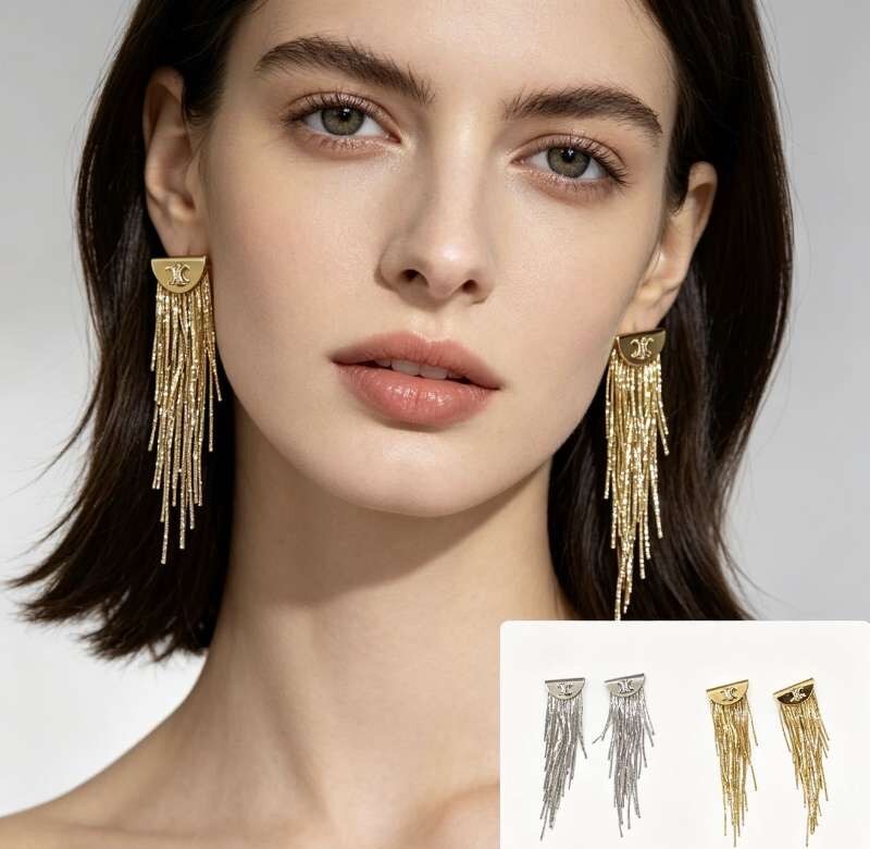 Grossiste Ql - BOUCLES D'OREILLES DESIGN EN ACIER DE QUALITÉ