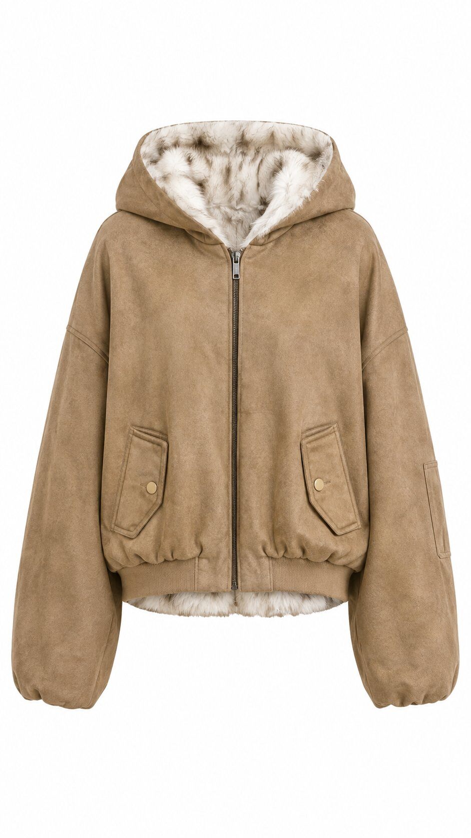Grossiste QUEEN DRAMA - Veste Teddy Réversible