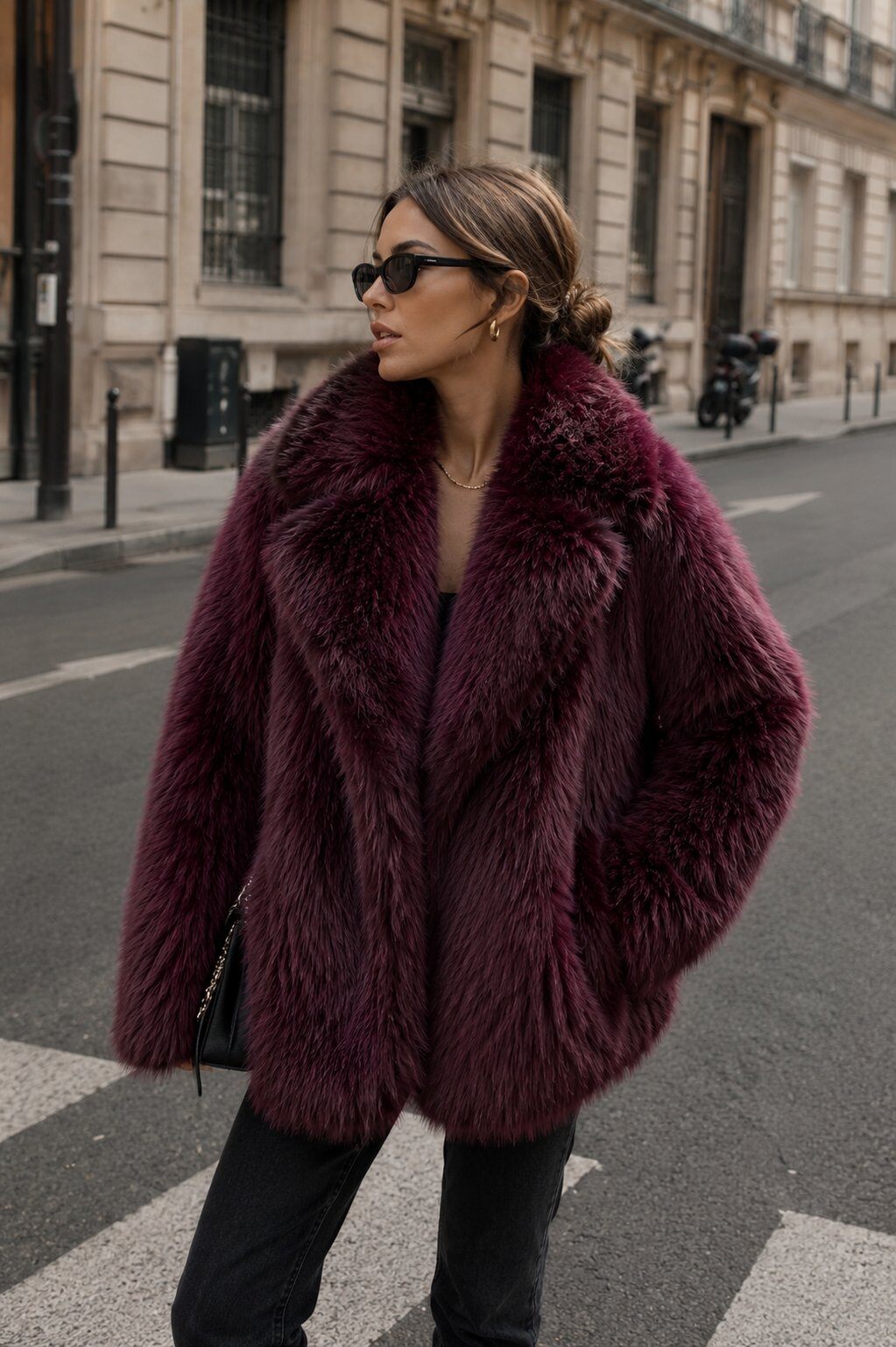 Wholesaler QUEEN DRAMA - Bordeaux Luxe Coat