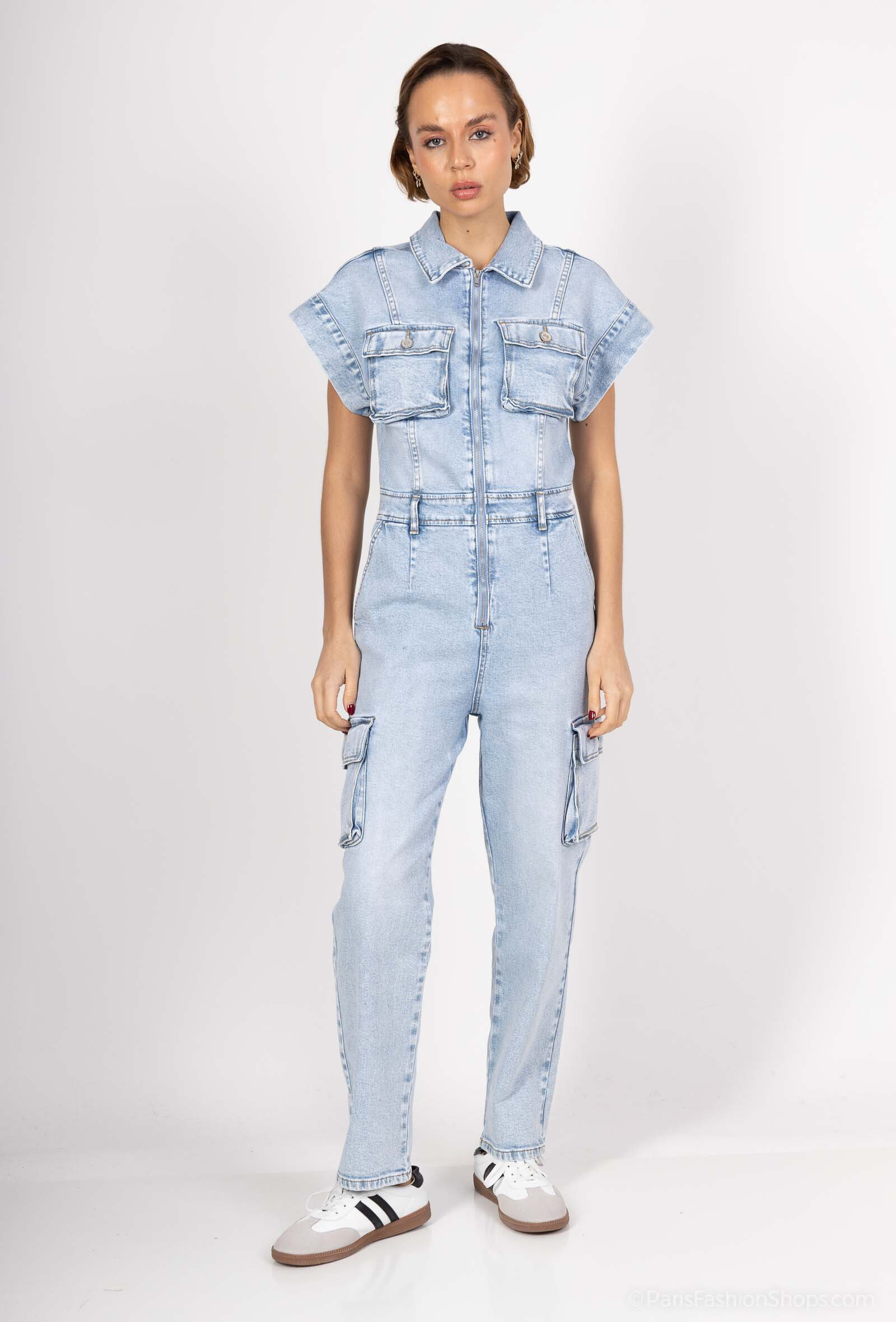 Grossiste Queen Hearts - COMBINAISON EN JEANS