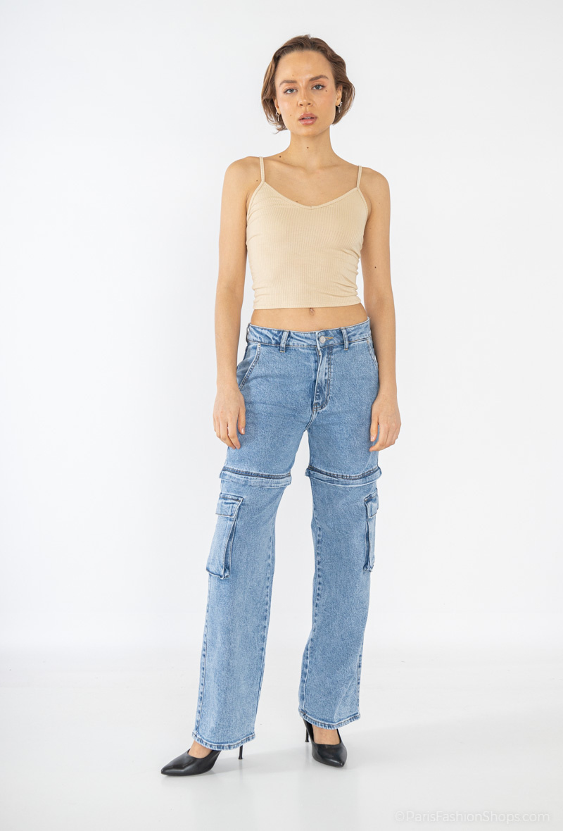 Grossiste Queen Hearts - JEANS CARGO DETACHABLE