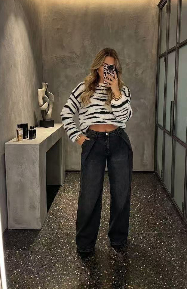 Großhändler Queen Hearts - Weit geschnittene Jeans