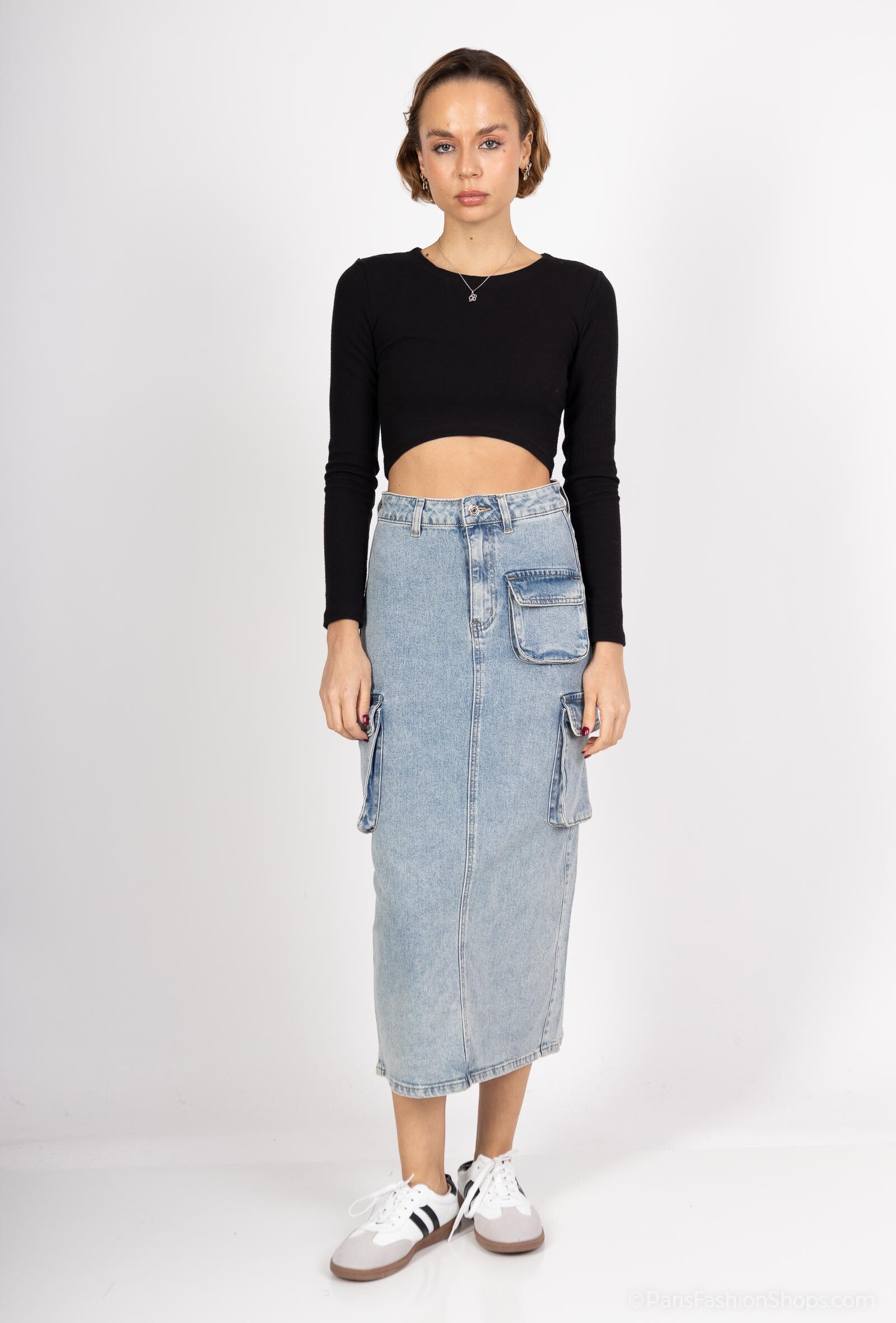 Wholesaler Queen Hearts - LONG CARGO SKIRT