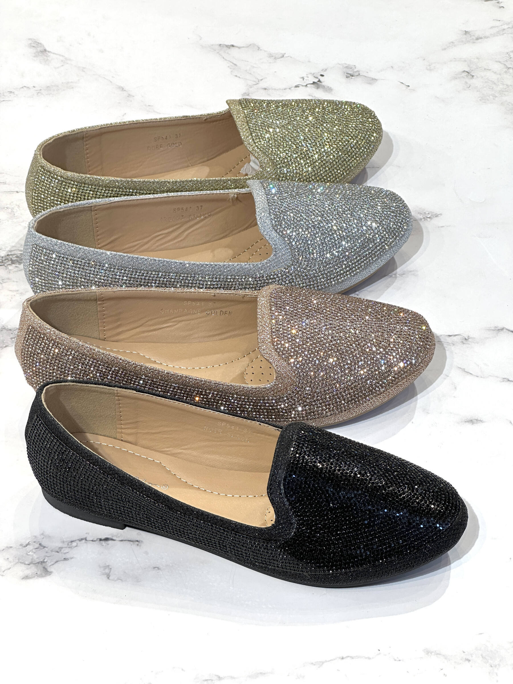 Wholesaler R and BE - SP541 Rhinestone ballerinas