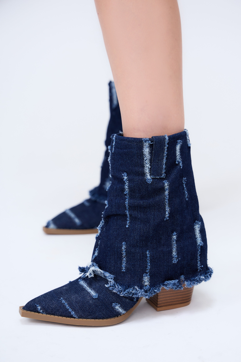 Wholesaler R and BE - SP570 Cowboy ankle boots Women Synthetic
