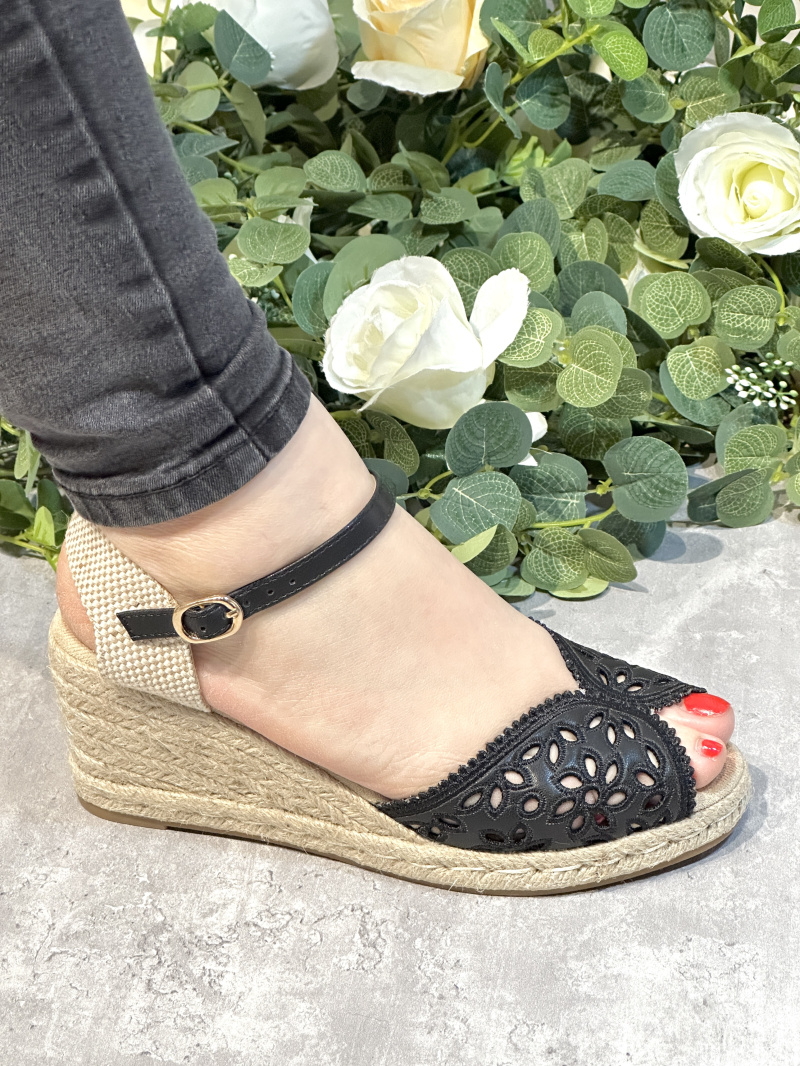 Wholesaler R and BE - Women's Lace Wedge Espadrilles