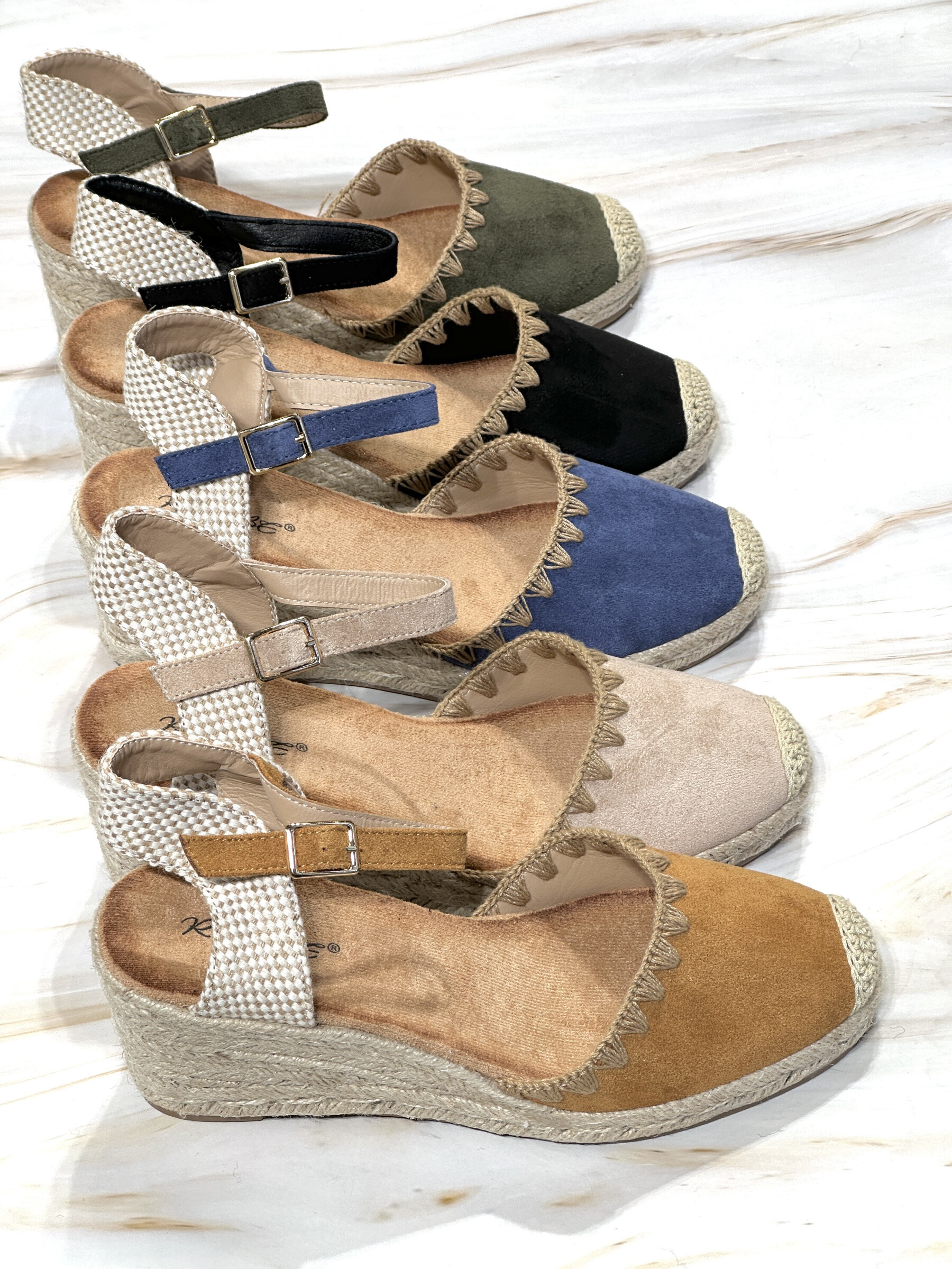 Grossiste R and BE - Espadrilles Compensées pour femme