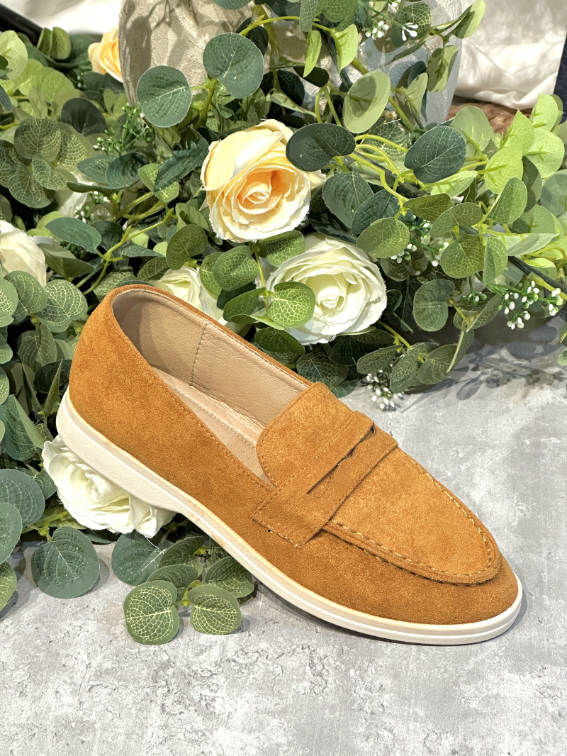 Grossiste R and BE - OR641 Mocassins souples en daim synthétique femme